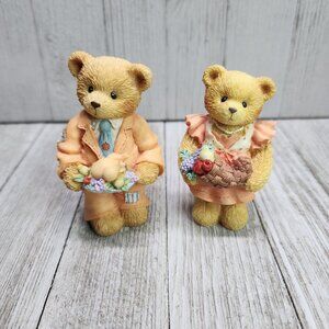 Vintage Cherished Teddies Barbara and Rick Figurine 1996 #141291 #141203